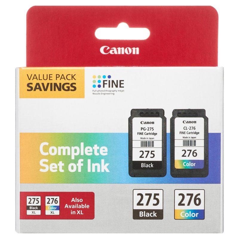 Canon PG-275/CL-276 Ink Cartridge Black and Color Multi Pack