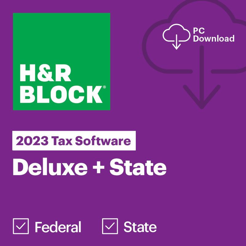 H&R Block 2023 Deluxe + State Tax Software PC Download (4.4) 4.4 stars out of 101678 reviews